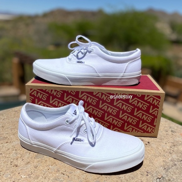 Vans Shoes - Vans Doheny White Sneakers Skate Shoes